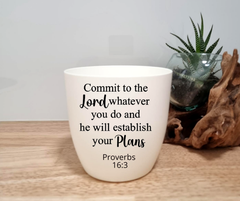 Bible verse – Plant Pots | Bee Kind Designs