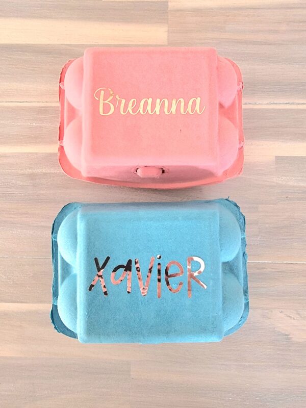 Coloured Personalised Egg Cartons - Image 2