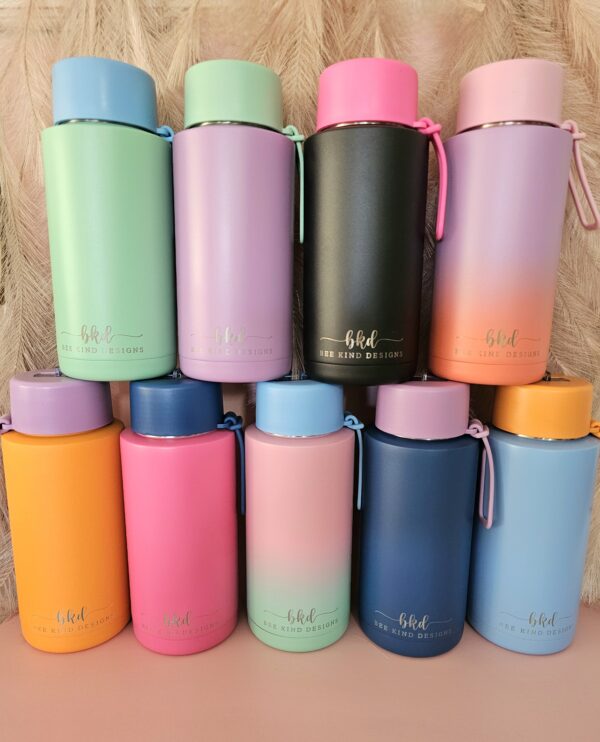 1 Ltr Ceramic/Stainless Steel Drink Bottle -Small Text - Image 3