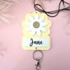 Daisy 2 Layered Personalised Lanyard