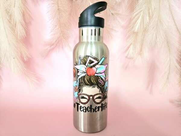 Teacher 500ml Stainless Steel Drink Bottle - Image 2