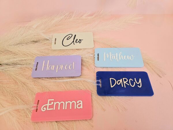 Bag Tags Rectangle - Personalised - Image 2