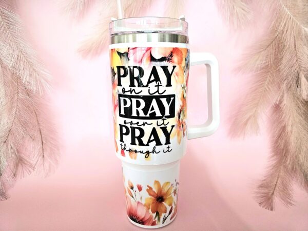 40oz Pray - Bee Tumbler