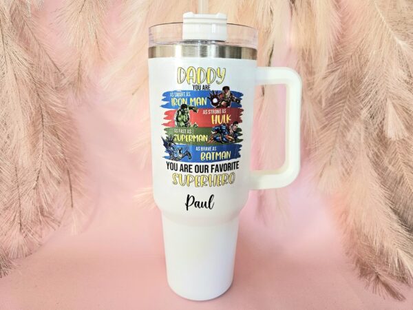 Superhero Design 40oz Tumbler - Image 2