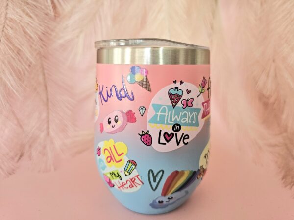 Positive Sayings Stainless Steel Tumbler - Image 2