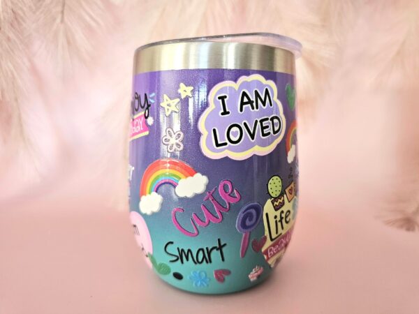 Positive Sayings Stainless Steel Tumbler - Image 3