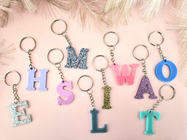 Letter Keyrings Acrylic