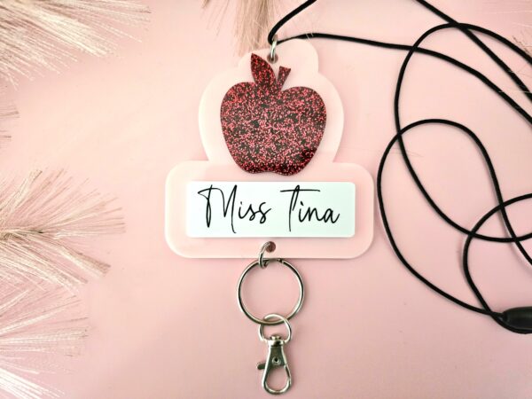 Apple 2 Layered Personalised Lanyard