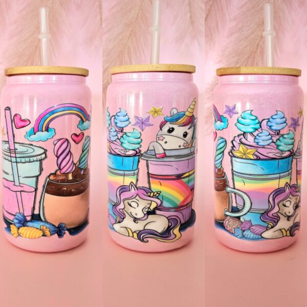 Unicorn fun Glass Libby 16oz