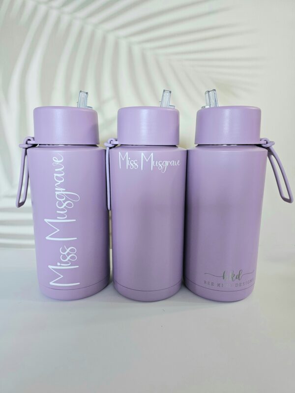 Purple 1 Ltr Ceramic/Stainless Steel Drink Bottle