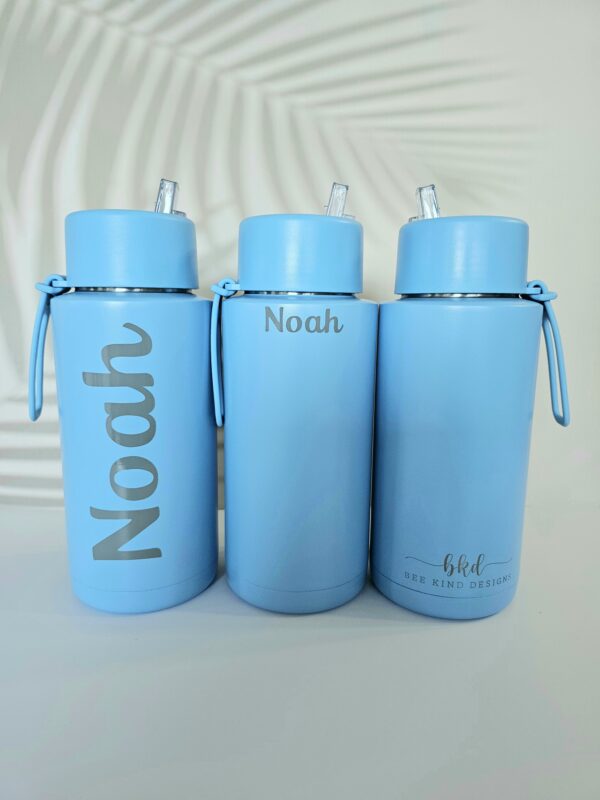 Blue 1 Ltr Ceramic/Stainless Steel Drink Bottle