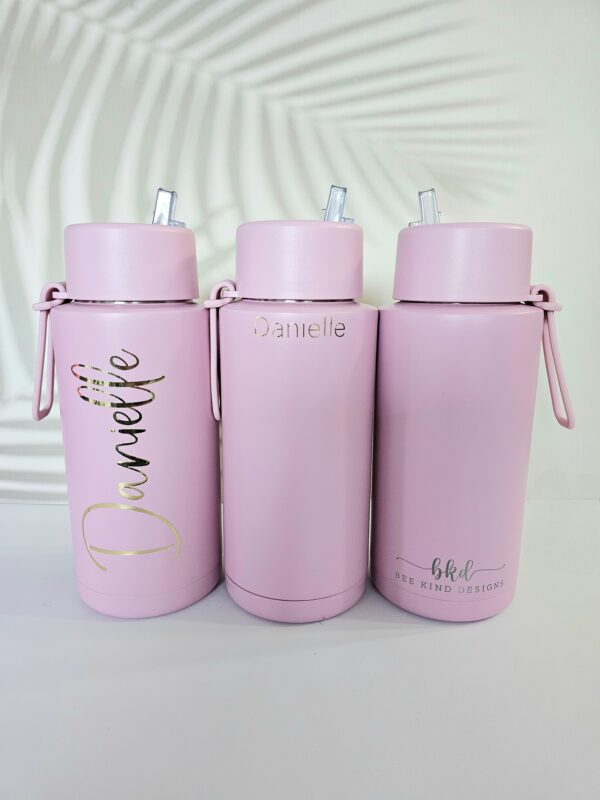 Pink 1 Ltr Ceramic/Stainless Steel Drink Bottle
